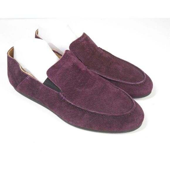Neil Barrett Royal Purple Suede Loafers Leather Slip On Comfort Men 43 Size 10 main image 4